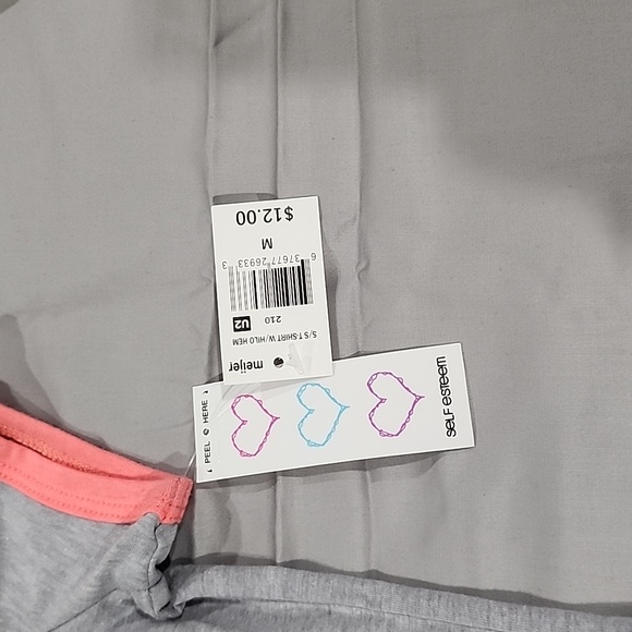 NWT girls gray graphic shirt size 7/8 M - Picture 6 of 13